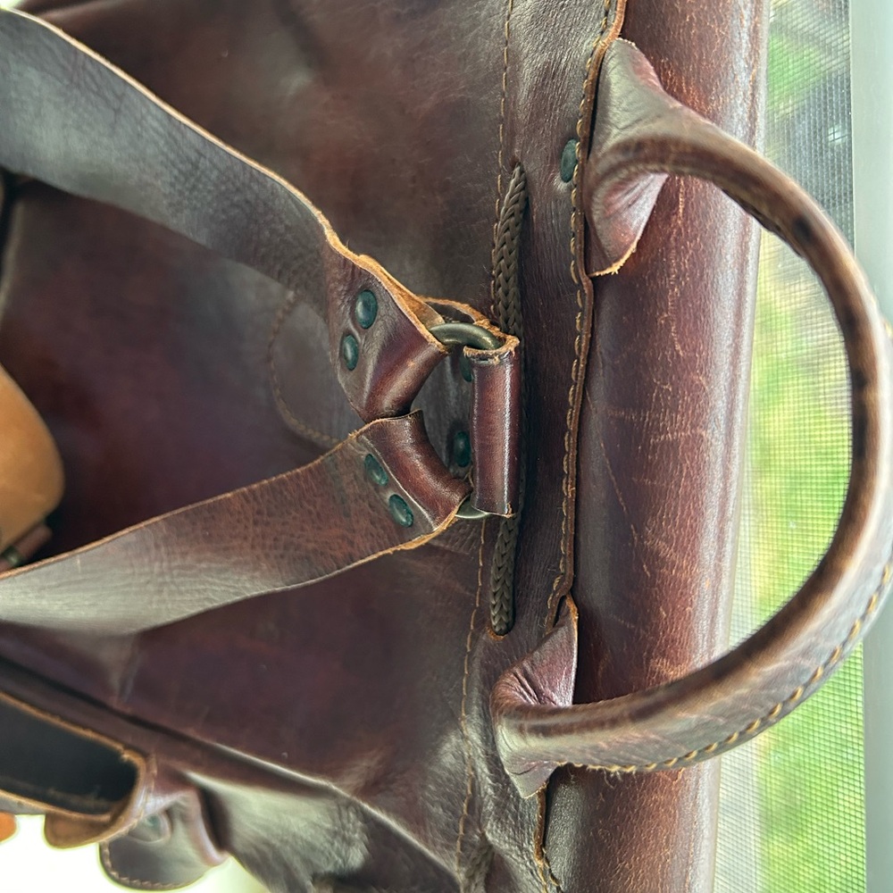 Backpack Leather Artisan Medium Size - image 7